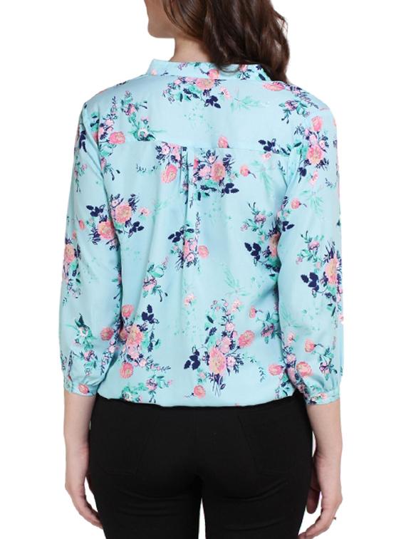 floral print blouson top - 13183448 - Zoom Image - 3