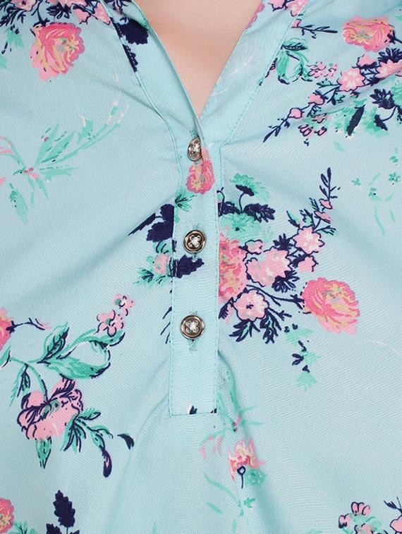 floral print blouson top - 13183448 - Zoom Image - 4