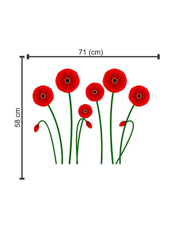 wall sticker (flowers,wall covering area 27 inch x 22 inch) - 13183631 - Zoom Image - 2