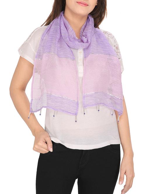 purple polyester stole - 13194250 - Standard Image - 1