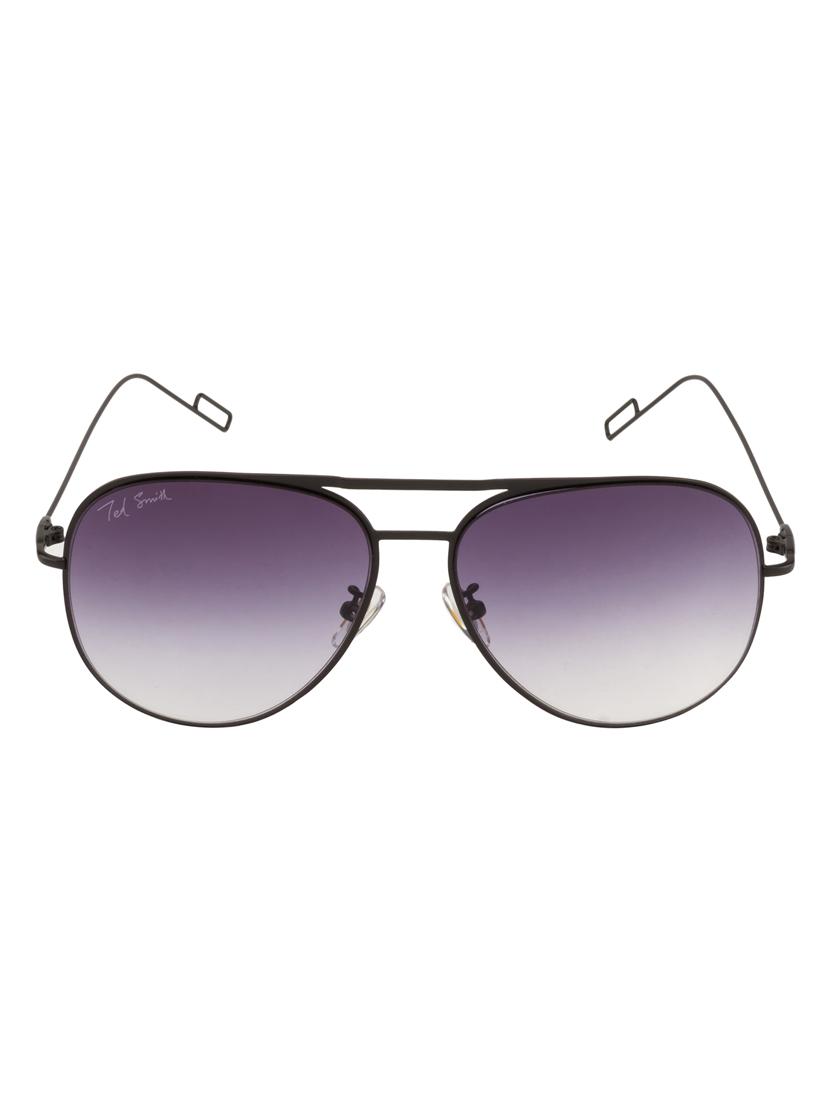 ted smith aviator unisex sunglasses (ts-0770/s_m.blk) - 13196290 - Zoom Image - 1