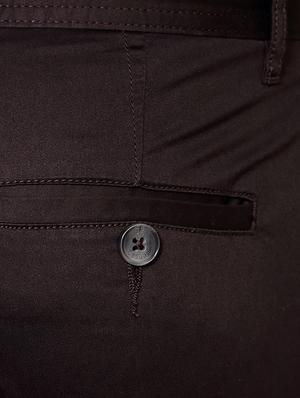 brown cotton chinos casual trousers - 13199723 - Standard Image - 3