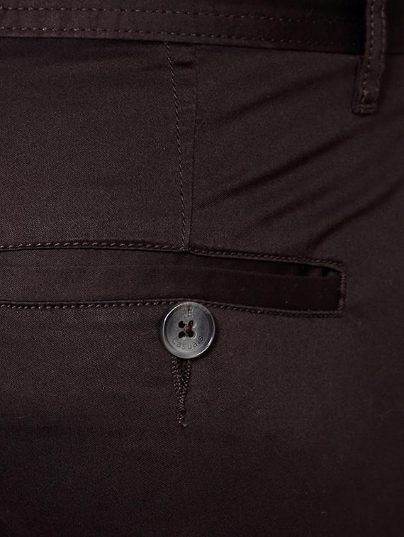 brown cotton chinos casual trousers - 13199723 - Zoom Image - 3