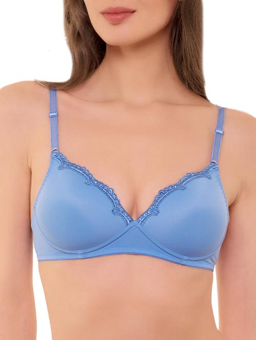 light blue nylon regular bra - 13210270 - Standard Image - 1