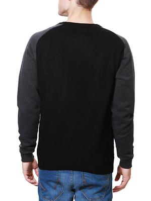 black color block pullover - 13212566 - Standard Image - 2