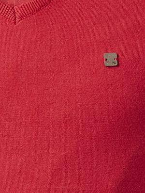 red cotton pullover - 13212690 - Standard Image - 3