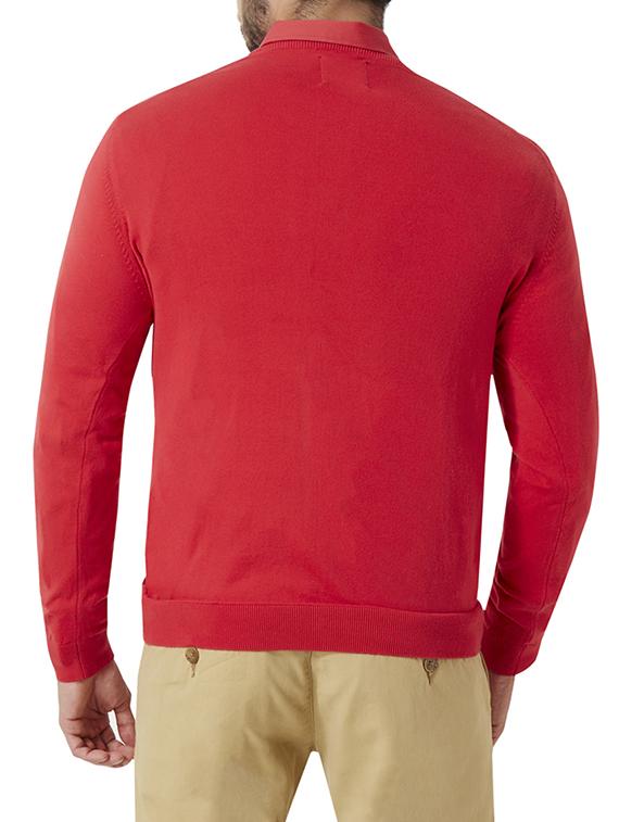 red cotton pullover - 13212690 - Zoom Image - 2