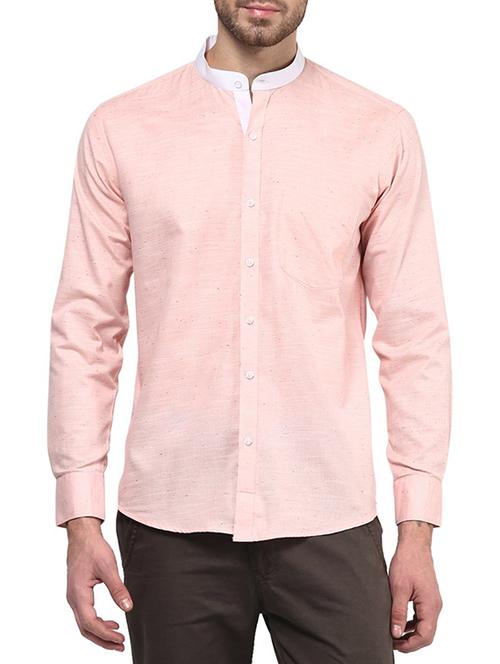 pink cotton casual shirt - 13214998 - Standard Image - 1