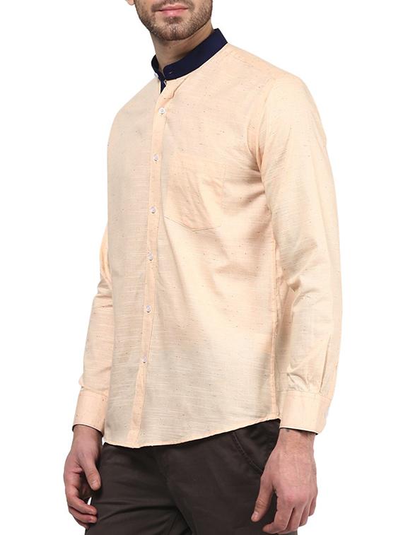 orange cotton casual shirt - 13214999 - Zoom Image - 2