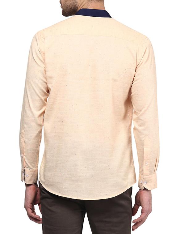 orange cotton casual shirt - 13214999 - Zoom Image - 3