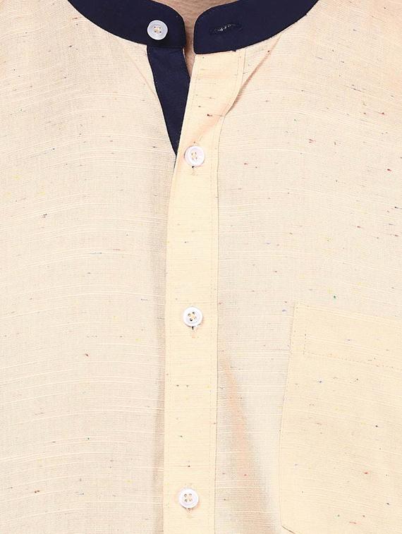 orange cotton casual shirt - 13214999 - Zoom Image - 4