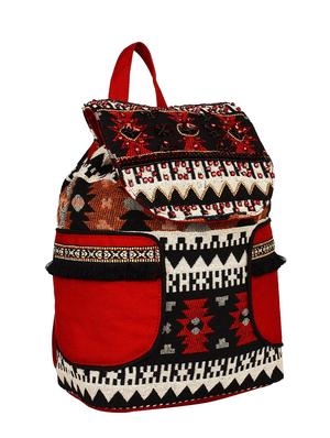red cotton regular backpack - 13215721 - Standard Image - 5