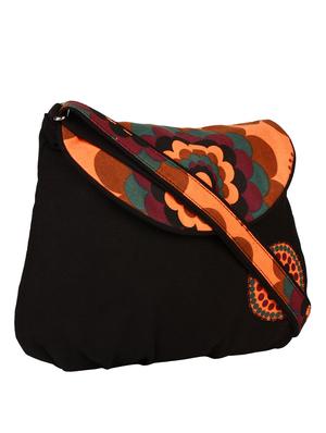 black canvas sling bag - 13215743 - Standard Image - 5
