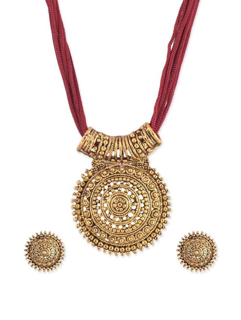 red brass pallaaka necklace - 13216319 - Zoom Image - 1
