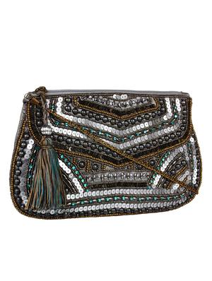 multi colored cotton ethnic clutch - 13216373 - Standard Image - 5