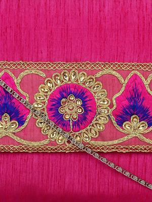 pink polyester ethnic clutch - 13216378 - Standard Image - 4