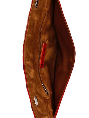 red polyester ethnic clutch - 13216379 - Standard Image - 3