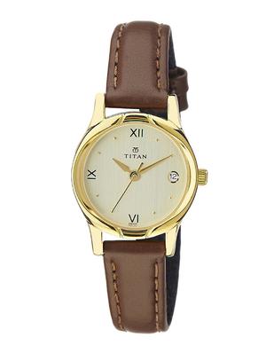 titan analog gold dial pair watch - ne15802490yl05 - 13216933 - Standard Image - 3