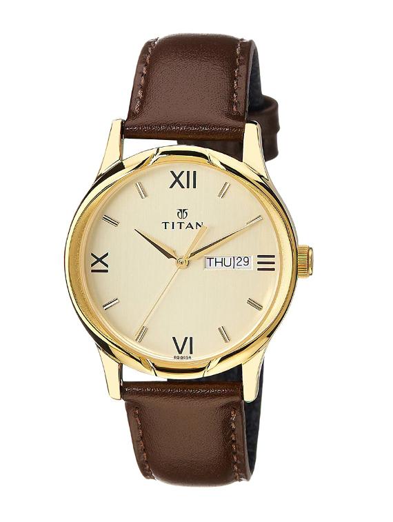 titan analog gold dial pair watch - ne15802490yl05 - 13216933 - Zoom Image - 2