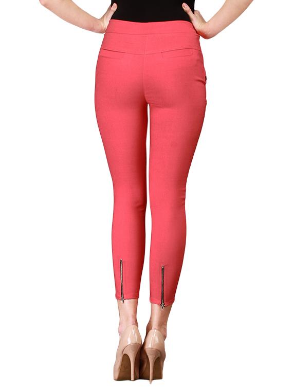 red cotton jeggings - 13225451 - Zoom Image - 3