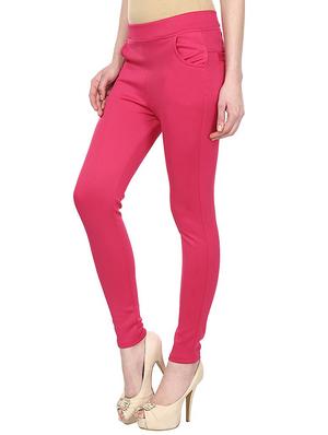 pink cotton jegging - 13225455 - Standard Image - 2