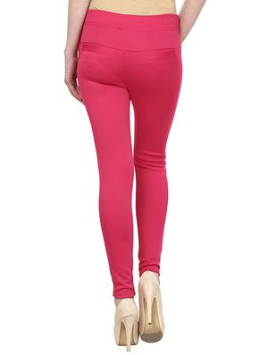 pink cotton jegging - 13225455 - Standard Image - 3