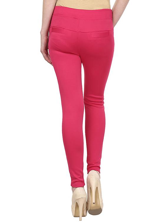 pink cotton jegging - 13225455 - Zoom Image - 3