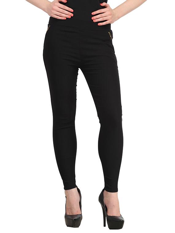 black cotton jeggings - 13225471 - Zoom Image - 1