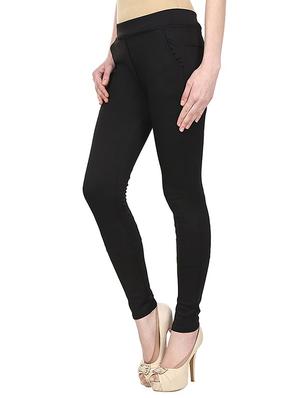 black cotton jeggings - 13225474 - Standard Image - 2