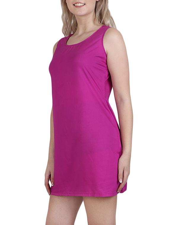 pink viscose aline dress - 13225535 - Zoom Image - 2