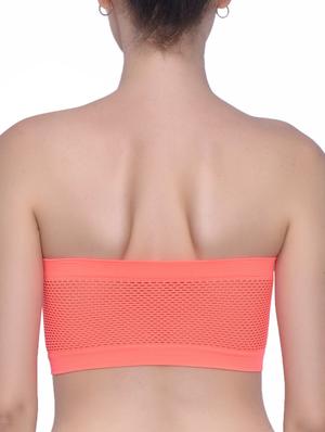 orange cotton tube bra - 13229505 - Standard Image - 3