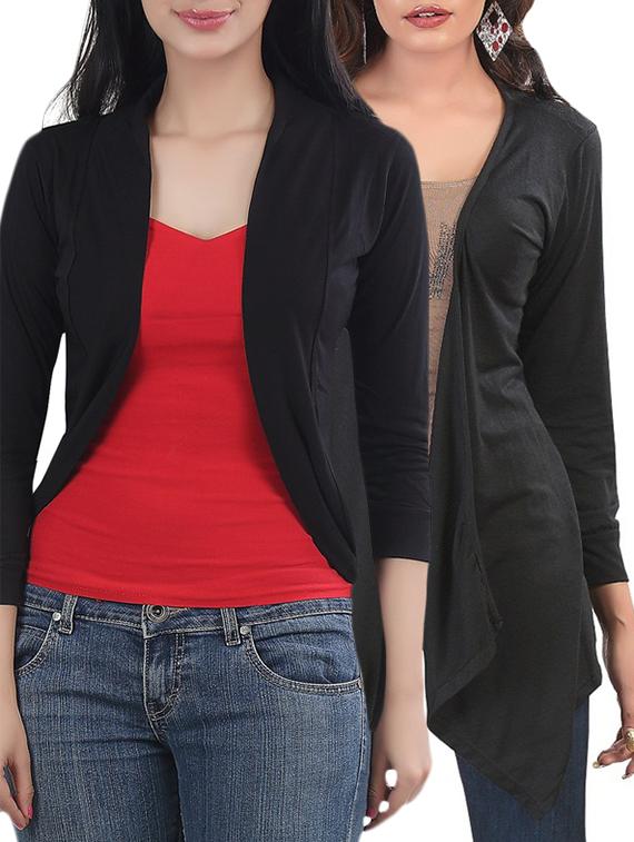 set of 2 viscose shrug - 13231583 - Zoom Image - 1