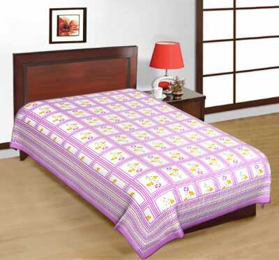 cotton jaipuri single bedsheet. - 1323443 - Standard Image - 1