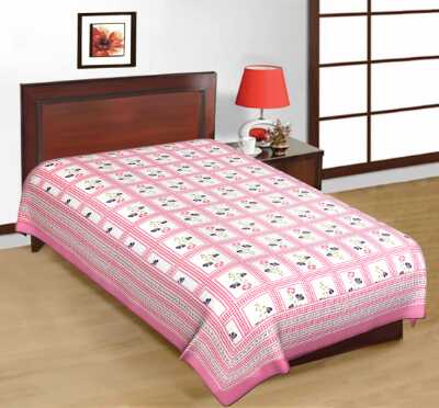 cotton jaipuri single bedsheet - 1323735 - Zoom Image - 1