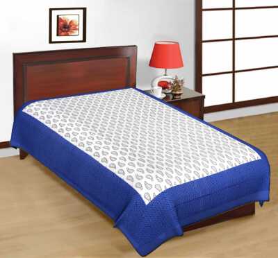 cotton jaipuri single bedsheet - 1323747 - Standard Image - 1