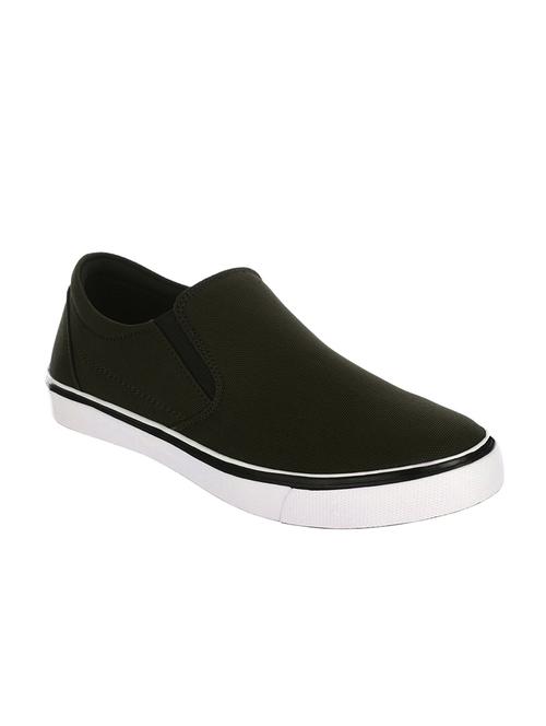 green canvas casual slip on - 13244609 -  Standard Image - 0