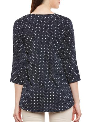 button up polka dots tunic - 13244667 - Standard Image - 3