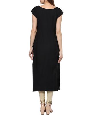 straight foil print kurta - 13245019 - Standard Image - 3