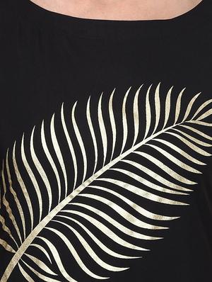straight foil print kurta - 13245019 - Standard Image - 4