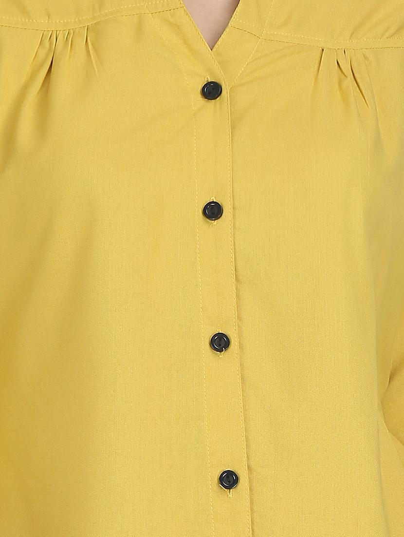 pleated tie back shirt - 13253084 - Zoom Image - 4