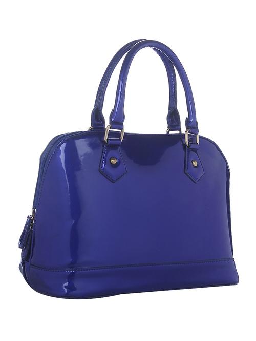 blue leatherette handbag - 13253837 - Standard Image - 1