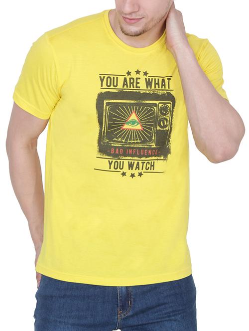 yellow cotton tshirt - 13254328 - Standard Image - 1