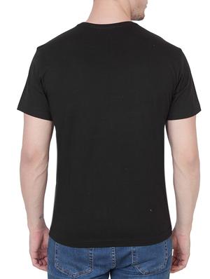black cotton chest print tshirt - 13254338 - Standard Image - 3