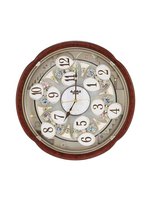 Brown Plastic Analog Clock - 13258835 - Standard Image - 1