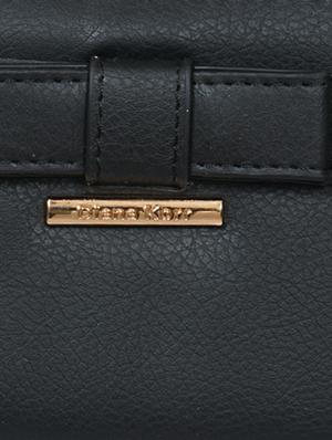 solid black textured leatherette wallet - 1326199 - Standard Image - 4