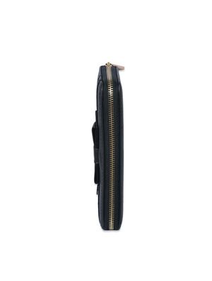 solid black textured leatherette wallet - 1326199 - Standard Image - 5