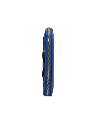 dark blue textured leatherette wallet - 1326201 - Standard Image - 5