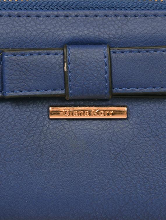 dark blue textured leatherette wallet - 1326201 - Zoom Image - 4