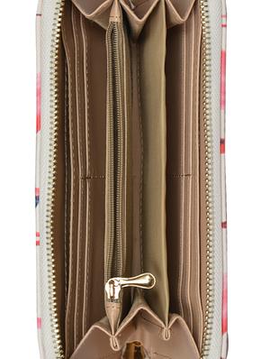 cream flamingo printed leatherette wallet - 1326205 - Standard Image - 3