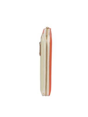 orange zippered leatherette wallet - 1326212 - Standard Image - 5